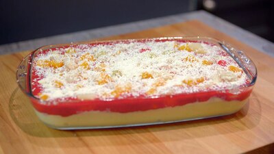 Rezept Pizza Pudding Mit Fruchte Mix Video Lecker Schmecker